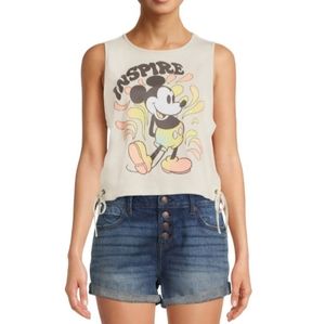 Disney Mickey Mouse Sleeveless Crop Tee